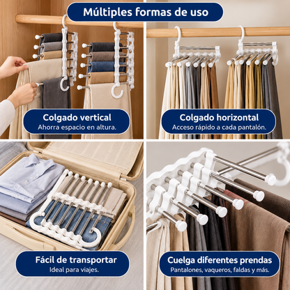 Velaris SpaceRack™ | Pack de 3 Organizadores de Pantalones